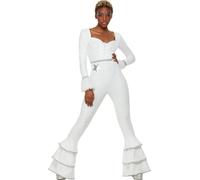 Smiffys - Body "70s Deluxe" (déguisement) - Femme SM922 (S) (Blanc)