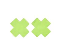 Smiffys Cache-tétons croix Fever, Citron vert