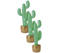 Smiffys - Cactus Gonflable 90 cm (Lot de 3) - Vert - Ballon - Décoration - Anniversaire - Unisex - Enfants et Adultes