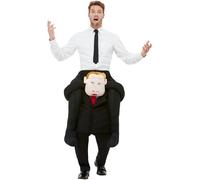 Smiffys Camarade sur le dos, Noir, avec combinaison une pièce et fausses jambes Halloween