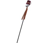 Smiffy's Canne vaudou – Noir, avec tête de mort, 112 cm – Halloween