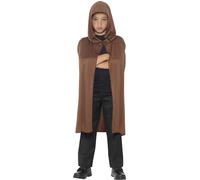 Enfant Déguisement Halloween Cape à Capuche Marron Unisexe Par Smiffys