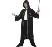 Smiffys Cape de sorcier, noir Halloween