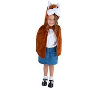 Smiffys Cape en peluche de luxe de renard, pour enfants