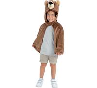 Smiffys Cape en peluche de luxe d'ours, pour enfants