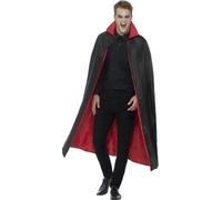 Smiffys - Cape - Hommes/femmes unie SM676 (Taille unique) (Noir/Rouge)