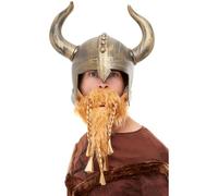 Smiffy's Casque de viking – Or avec barbe – Halloween