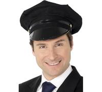 Smiffys Casquette de chauffeur, noire