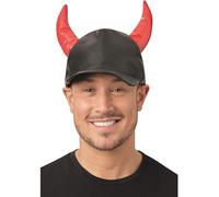 Smiffy's Casquette Diable – Noire avec cornes – Halloween – Adultes