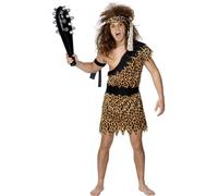 Smiffys Caveman Costume, Brown (Size XL)