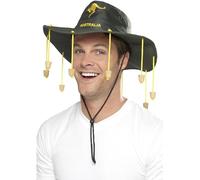 Smiffy's Chapeau australien vert avec bouchons Halloween