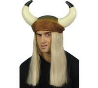 Smiffys Chapeau De Déguisement Viking Homme Blond Avec Cornes Adulte