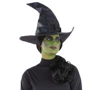 Smiffys Chapeau de sorcière noir pour Halloween - Accessoire de déguisement pour adultes et enfants - Chapeau de sorcière pointu classique