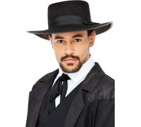 Smiffys - Chapeau Fedora des années 20 pour homme SM1523 (Taille unique) (Noir)