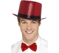 Smiffys - Chapeau haut de forme SM2738 (Taille unique) (Rouge)