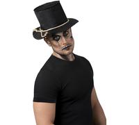 Smiffys Chapeau haut épouvantail en toile de jute, avec corde Halloween, Carnaval