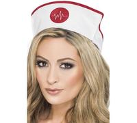 Smiffys Chapeau infirmière Femme - Blanc - M