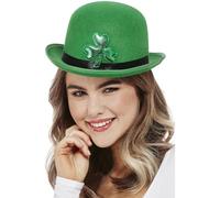 Smiffy's Chapeau melon Paddy's Day en feutre – motif trèfle irlandais – Halloween