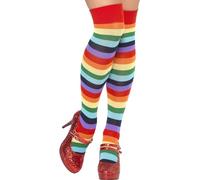 Smiffys Chaussettes de clown, montantes, multi couleurs Halloween, Carnaval