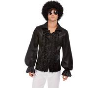 Smiffys - Chemise "60s" pour homme - Costume SM1187 (XL) (Noir)