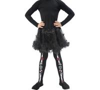 Collants Squelette Enfant Dia De Los Muertos Taille Unique Noir