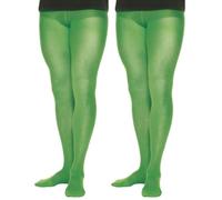Smiffys Collant, vert, 70 denier (Lot de 2)