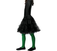 Smiffys Collants méchante sorcière, enfant, Vert et Noir, 6-12 ans