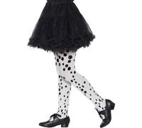 Smiffys - Collants pour fille SM1018 (122-152) (Blanc/Noir)