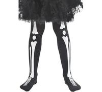 Smiffy's Collants Squelette enfant Noir Taille 6-12 ans – Halloween/Carnaval