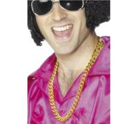 Smiffys Collier chaîne bling bling, or, gros maillons