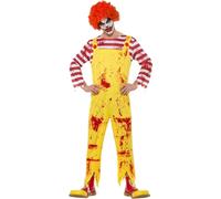 Smiffys - Combinaison "Kreepy Killer" Costume - Homme SM2195 (XL) (Jaune/Rouge/Blanc)