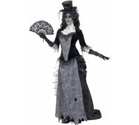 Smiffys Costume Adulte Femme Black Widow Gris Halloween Gothique