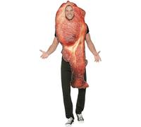Smiffys Costume bacon, Rose, avec tabard, impressions décoratives Halloween