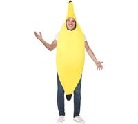 Smiffy's Déguisement Banane humoristique adulte Combinaison Jaune Taille unique 100% polyester