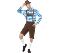 Smiffys - Costume "Bavarian Beer" - Hommes SM1698 (M) (Bleu/Brun)