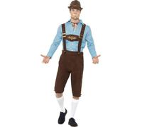 Smiffys - Costume "Beer Fest" - Hommes SM1699 (M) (Bleu/Brun)
