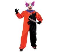 Smiffys Costume Bo Bo le clown effrayant et sinistre de cirque, avec combinaison-pantalon & masque