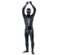 Smiffy's – Costume boiteux – combinaison avec sangles et pantalon en cotte de mailles – Noir – M