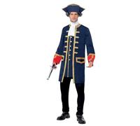 Costume Commandant Pirate Homme - Bleu - L