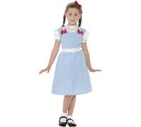 Smiffys Costume Country Girl, bleu, robe et serre-tête Halloween