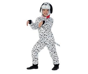Smiffys Costume dalmatien, noir et blanc, avec combinaison à capuche et queue, 12+ Ans