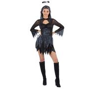 Smiffys Costume d'ange noir tombé