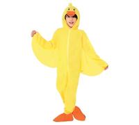 Smiffys Costume de canard, jaune, tout-en-un avec capuche Halloween