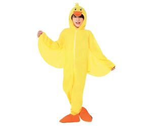 Smiffys Costume de canard, jaune, tout-en-un avec capuche Halloween