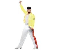 Smiffy's Costume Freddie Mercury (Queen) jaune avec veste et pantalon – Halloween