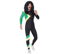 Smiffy's Costume Héros jamaïcain - Noir - Combinaison-pantalon - Halloween/Carnaval