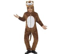 Smiffys Costume de lion, marron, comprend combinaison pantalon avec capuche