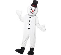 Smiffys - Costume de mascotte - Hommes/femmes unie SM599 (Taille unique) (Blanc/Noir)