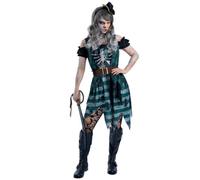 Smiffys costume de pirate squelette, déguisement zombie pour femmes Halloween