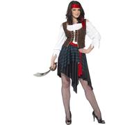 Costume Piratine Pirate Femme - L Blanc G